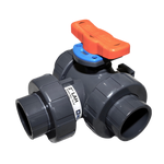 LAH LNH Series Lateral Three Way True Union Ball Valves